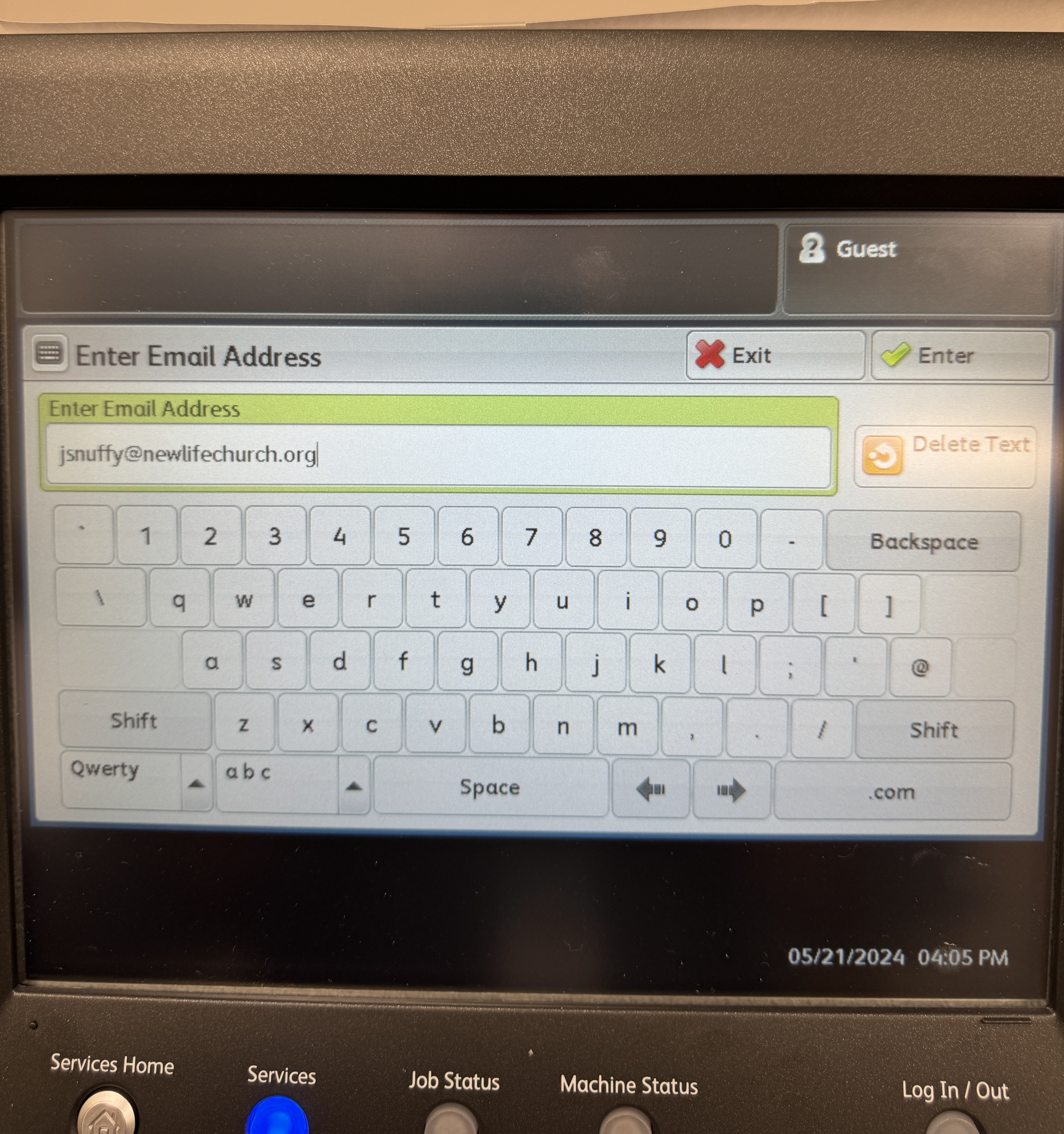 Xerox Workplace Cloud Registration – New Life Staff